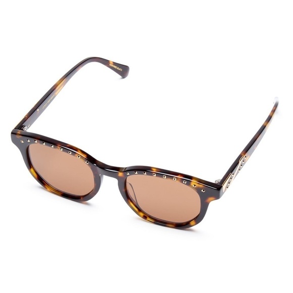 New Coco and Breezy Acacia Tortoise 204 Studded Sunglasses Brown main image 16